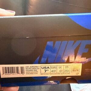 Nike Air Jordan 1 Retro High OG in Black and Blue